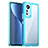 Xiaomi Mi 12 5G用ハイブリットバンパーケース クリア透明 プラスチック カバー M06 Xiaomi ブルー