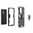 Xiaomi Mi 12 Lite 5G用ハイブリットバンパーケース プラスチック アンド指輪 マグネット式 S02 Xiaomi 