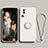 Xiaomi Mi 12 Lite NE 5G用極薄ソフトケース シリコンケース 耐衝撃 全面保護 アンド指輪 マグネット式 バンパー Xiaomi ホワイト