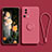 Xiaomi Mi 12 Lite NE 5G用極薄ソフトケース シリコンケース 耐衝撃 全面保護 アンド指輪 マグネット式 バンパー Xiaomi ローズレッド