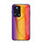 Xiaomi Mi 12 Lite NE 5G用ハイブリットバンパーケース プラスチック 鏡面 虹 グラデーション 勾配色 カバー LS2 Xiaomi オレンジ