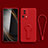 Xiaomi Mi 12 Lite NE 5G用極薄ソフトケース シリコンケース 耐衝撃 全面保護 スタンド バンパー S01 Xiaomi レッド