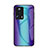 Xiaomi Mi 12 Lite NE 5G用ハイブリットバンパーケース プラスチック 鏡面 虹 グラデーション 勾配色 カバー LS2 Xiaomi 