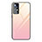 Xiaomi Mi 12 Pro 5G用ハイブリットバンパーケース プラスチック 鏡面 虹 グラデーション 勾配色 カバー Xiaomi ピンク
