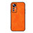 Xiaomi Mi 12 Pro 5G用ケース 高級感 手触り良いレザー柄 B06H Xiaomi オレンジ