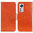 Xiaomi Mi 12 Pro 5G用手帳型 レザーケース スタンド カバー N05P Xiaomi オレンジ