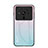 Xiaomi Mi 12 Ultra 5G用ハイブリットバンパーケース プラスチック 鏡面 虹 グラデーション 勾配色 カバー M01 Xiaomi ピンク