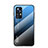 Xiaomi Mi 12S Pro 5G用ハイブリットバンパーケース プラスチック 鏡面 虹 グラデーション 勾配色 カバー M02 Xiaomi ネイビー