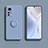 Xiaomi Mi 12X 5G用極薄ソフトケース シリコンケース 耐衝撃 全面保護 アンド指輪 マグネット式 バンパー A02 Xiaomi ラベンダーグレー