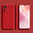 Xiaomi Mi 12X 5G用360度 フルカバー極薄ソフトケース シリコンケース 耐衝撃 全面保護 バンパー S02 Xiaomi レッド
