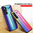 Xiaomi Mi 12X 5G用ハイブリットバンパーケース プラスチック 鏡面 虹 グラデーション 勾配色 カバー M01 Xiaomi 