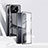 Xiaomi Mi 13 5G用ケース 高級感 手触り良い アルミメタル 製の金属製 360度 フルカバーバンパー 鏡面 カバー P02 Xiaomi ブラック