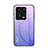 Xiaomi Mi 13 5G用ハイブリットバンパーケース プラスチック 鏡面 虹 グラデーション 勾配色 カバー LS1 Xiaomi ラベンダー