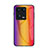 Xiaomi Mi 13 5G用ハイブリットバンパーケース プラスチック 鏡面 虹 グラデーション 勾配色 カバー LS2 Xiaomi オレンジ