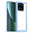 Xiaomi Mi 13 Pro 5G用ハイブリットバンパーケース クリア透明 プラスチック カバー J01S Xiaomi ブルー