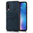 Xiaomi Mi 9 SE用ケース 高級感 手触り良いレザー柄 Xiaomi ネイビー