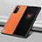 Xiaomi Mix Fold 5G用ハイブリットバンパーケース 高級感 手触り良いレザー柄 兼プラスチック S09 Xiaomi オレンジ