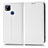 Xiaomi POCO C3用手帳型 レザーケース スタンド カバー C03X Xiaomi ホワイト
