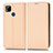 Xiaomi POCO C3用手帳型 レザーケース スタンド カバー C03X Xiaomi ゴールド