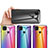 Xiaomi POCO C31用ハイブリットバンパーケース プラスチック 鏡面 虹 グラデーション 勾配色 カバー LS2 Xiaomi 