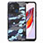 Xiaomi Poco C55用シリコンケース ソフトタッチラバー レザー柄 カバー S01D Xiaomi ネイビー