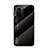 Xiaomi Poco F3 5G用ハイブリットバンパーケース プラスチック 鏡面 虹 グラデーション 勾配色 カバー LS1 Xiaomi ブラック
