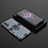 Xiaomi Poco F3 GT 5G用ハイブリットバンパーケース プラスチック アンド指輪 マグネット式 Xiaomi ネイビー