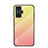 Xiaomi Poco F4 GT 5G用ハイブリットバンパーケース プラスチック 鏡面 虹 グラデーション 勾配色 カバー LS1 Xiaomi イエロー