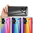 Xiaomi Poco F4 GT 5G用ハイブリットバンパーケース プラスチック 鏡面 虹 グラデーション 勾配色 カバー LS2 Xiaomi 
