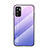 Xiaomi POCO M3 Pro 5G用ハイブリットバンパーケース プラスチック 鏡面 虹 グラデーション 勾配色 カバー LS1 Xiaomi ラベンダー