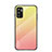 Xiaomi POCO M3 Pro 5G用ハイブリットバンパーケース プラスチック 鏡面 虹 グラデーション 勾配色 カバー LS1 Xiaomi イエロー