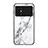 Xiaomi Poco M4 5G用ハイブリットバンパーケース プラスチック パターン 鏡面 カバー Xiaomi ホワイト