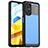 Xiaomi Poco M4 5G用ハイブリットバンパーケース クリア透明 プラスチック カバー J01S Xiaomi 
