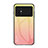 Xiaomi Poco M4 5G用ハイブリットバンパーケース プラスチック 鏡面 虹 グラデーション 勾配色 カバー LS1 Xiaomi 