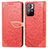 Xiaomi Poco M4 Pro 5G用手帳型 レザーケース スタンド パターン カバー S04D Xiaomi レッド