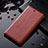 Xiaomi Poco M4 Pro 5G用手帳型 レザーケース スタンド カバー H02P Xiaomi ブラウン