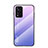 Xiaomi Poco M4 Pro 5G用ハイブリットバンパーケース プラスチック 鏡面 虹 グラデーション 勾配色 カバー LS1 Xiaomi ラベンダー