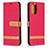 Xiaomi Poco M5S用手帳型 レザーケース スタンド カバー B16F Xiaomi レッド