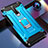 Xiaomi Poco X2用ハイブリットバンパーケース プラスチック アンド指輪 マグネット式 Xiaomi ブルー