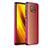 Xiaomi Poco X3用ハードケース プラスチック 質感もマット カバー ZL1 Xiaomi レッド