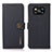 Xiaomi Poco X3 NFC用手帳型 レザーケース スタンド カバー B02H Xiaomi ネイビー