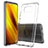 Xiaomi Poco X3 Pro用360度 フルカバー ハイブリットバンパーケース 透明 プラスチック カバー ZJ5 Xiaomi 