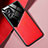 Xiaomi Poco X4 GT 5G用シリコンケース ソフトタッチラバー レザー柄 アンドマグネット式 Xiaomi レッド