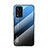 Xiaomi Poco X4 NFC用ハイブリットバンパーケース プラスチック 鏡面 虹 グラデーション 勾配色 カバー LS1 Xiaomi 