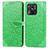 Xiaomi Redmi 10 Power用手帳型 レザーケース スタンド パターン カバー S04D Xiaomi グリーン