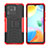 Xiaomi Redmi 10 Power用ハイブリットバンパーケース スタンド プラスチック 兼シリコーン カバー JX2 Xiaomi レッド