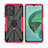Xiaomi Redmi 10 Prime Plus 5G用ハイブリットバンパーケース プラスチック アンド指輪 マグネット式 JX2 Xiaomi ローズレッド