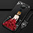Xiaomi Redmi 10X 4G用シリコンケース ソフトタッチラバー バタフライ ドレスガール ドレス少女 カバー K01 Xiaomi レッド・ブラック