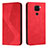 Xiaomi Redmi 10X 4G用手帳型 レザーケース スタンド カバー H03X Xiaomi レッド