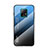 Xiaomi Redmi 10X Pro 5G用ハイブリットバンパーケース プラスチック 鏡面 虹 グラデーション 勾配色 カバー LS1 Xiaomi ネイビー
